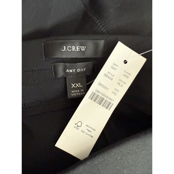 NWT J.Crew Any Day Pixie Ponte Stretch Hybrid Legging Pant XXL Zip Back Up Black - Picture 7 of 14
